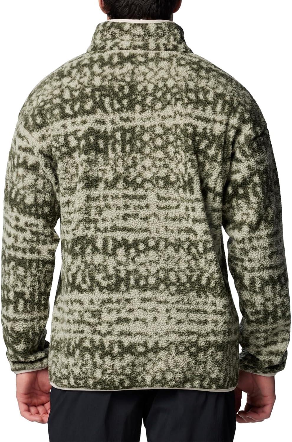 imageColumbia mens Helvetia Ii Printed Half Snap FleeceGreenscape Stippled Stripe