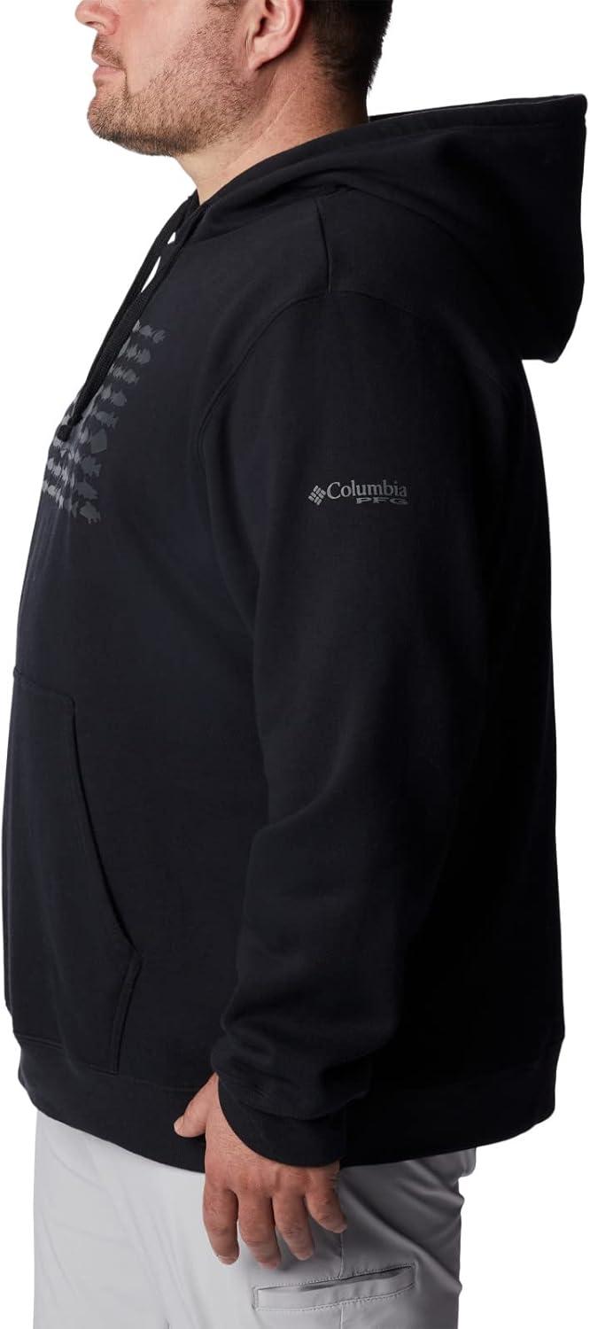 imageColumbia mens Pfg Fish Flag II HoodieBlackCity Grey Canada