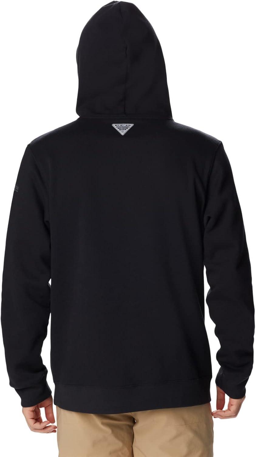 imageColumbia mens Pfg Fish Flag II HoodieBlackRed Spark Fl