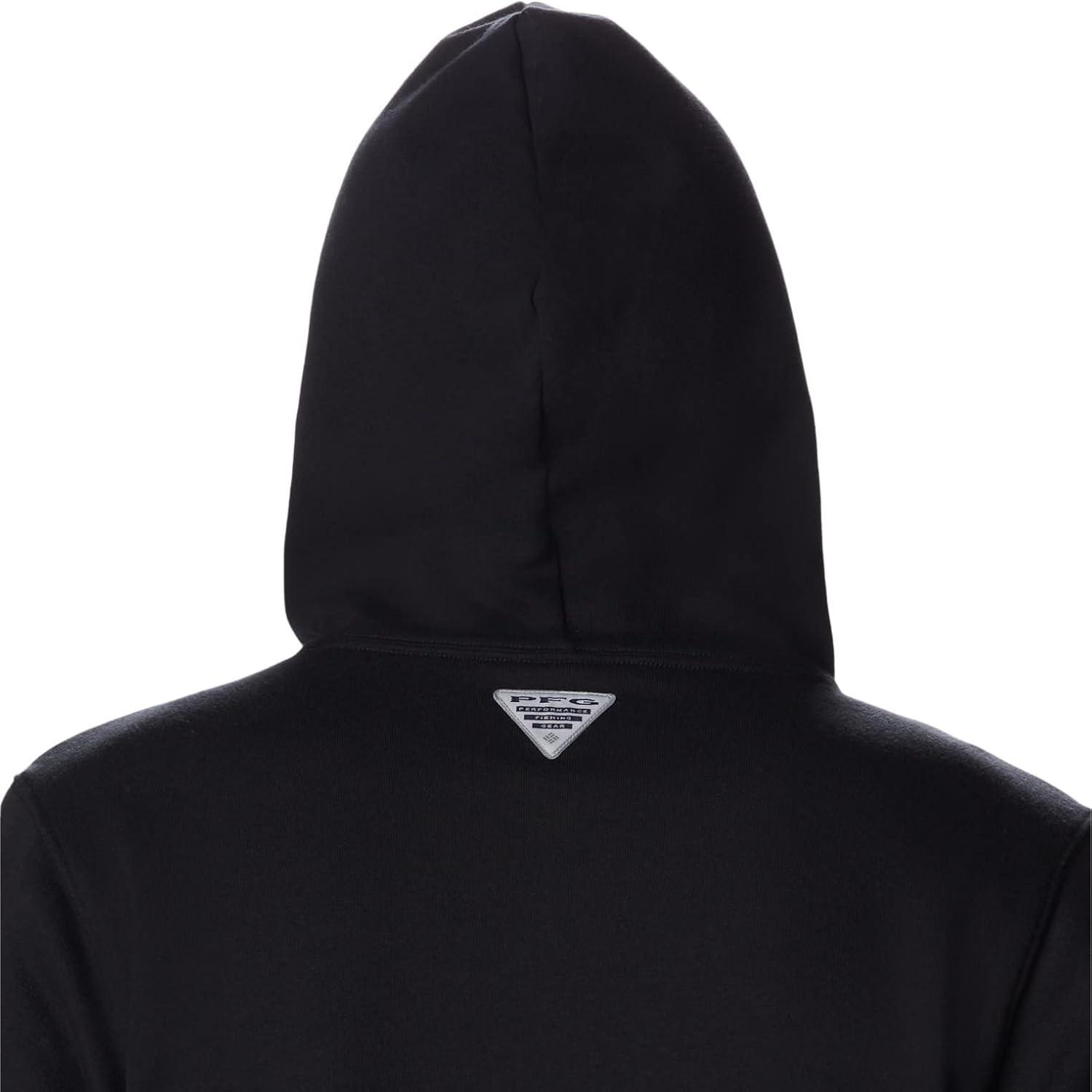 imageColumbia mens Pfg Fish Flag II HoodieBlackRed Spark Fl