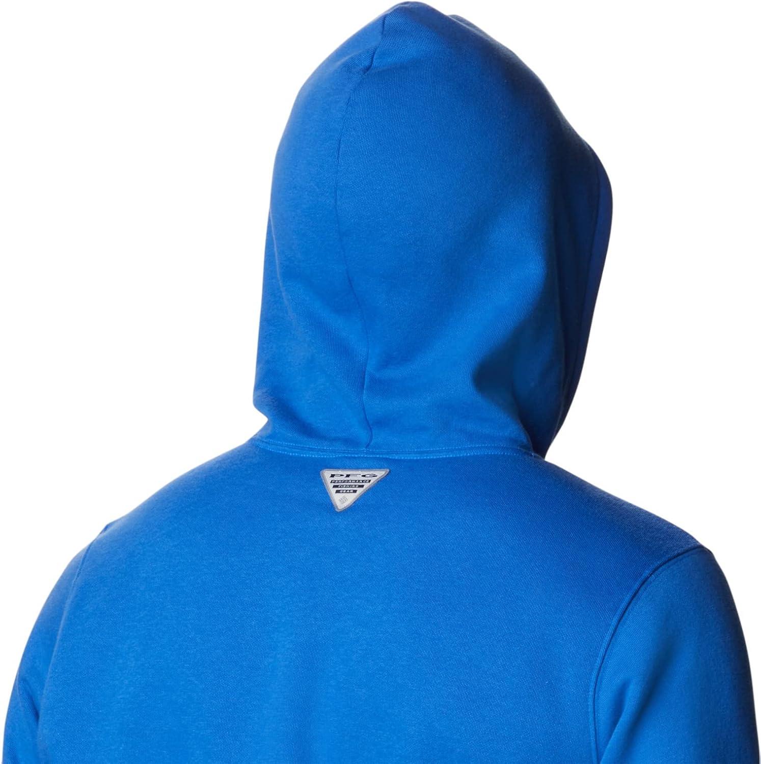 imageColumbia mens Pfg Fish Flag II HoodieBlue MacawGulf Stream Usa