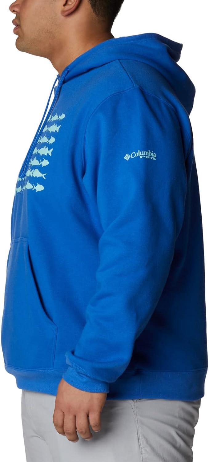 imageColumbia mens Pfg Fish Flag II HoodieBlue MacawGulf Stream Usa