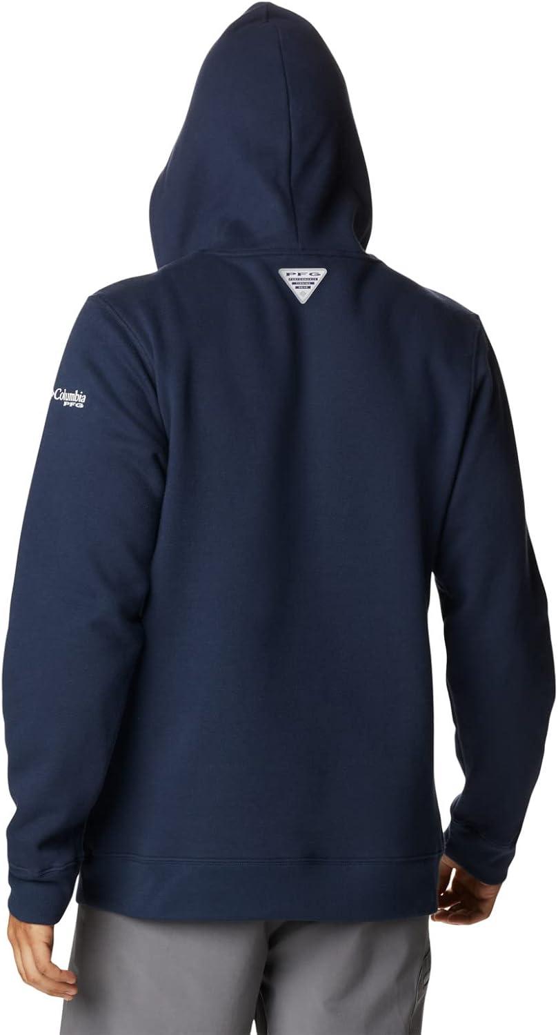 imageColumbia mens Pfg Fish Flag II HoodieCollegiate NavyWhite Usa