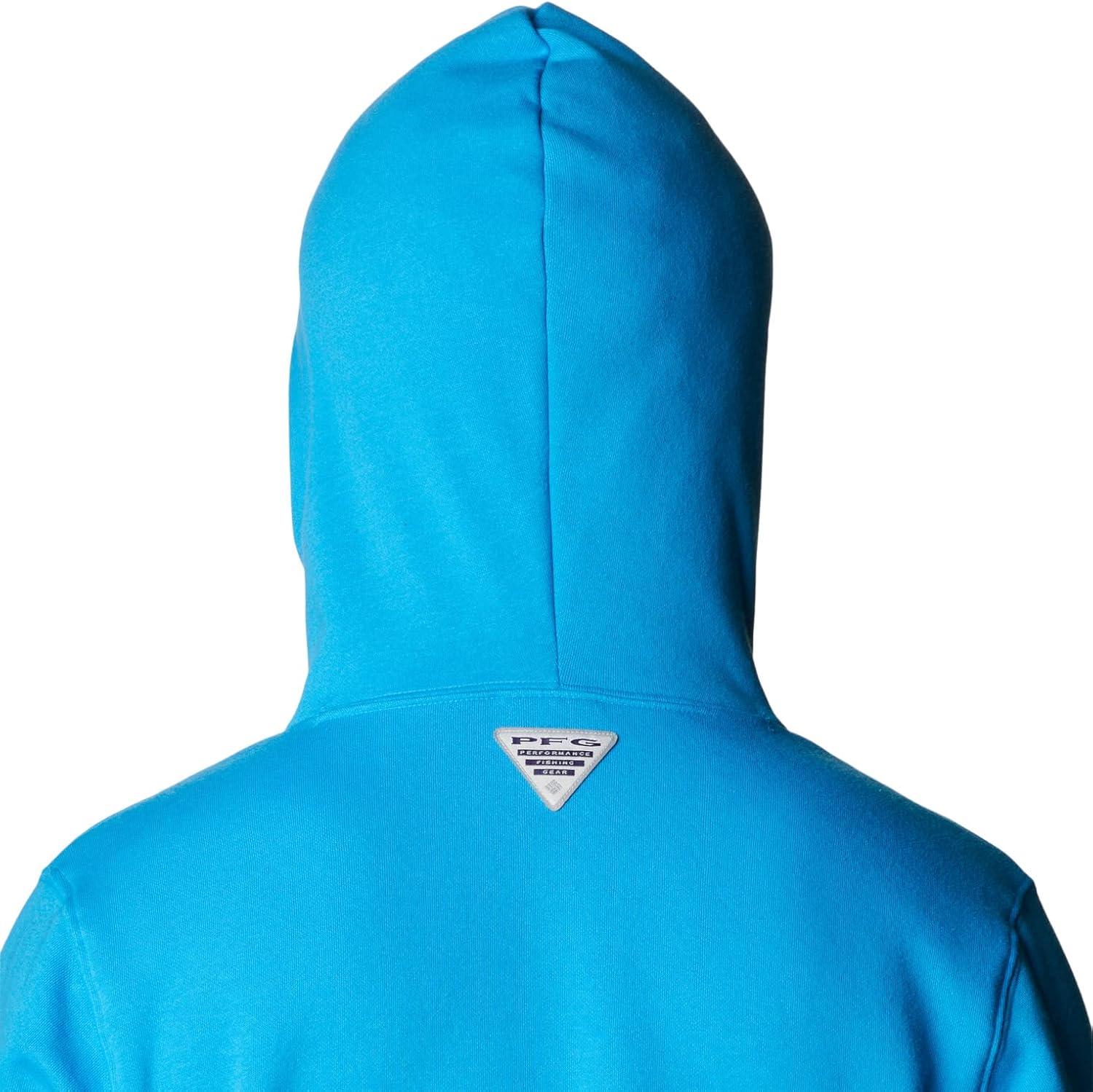 imageColumbia mens Pfg Fish Flag II HoodieCompass BlueWhite Offshore Fish