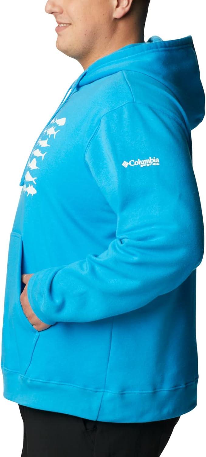 imageColumbia mens Pfg Fish Flag II HoodieCompass BlueWhite Offshore Fish