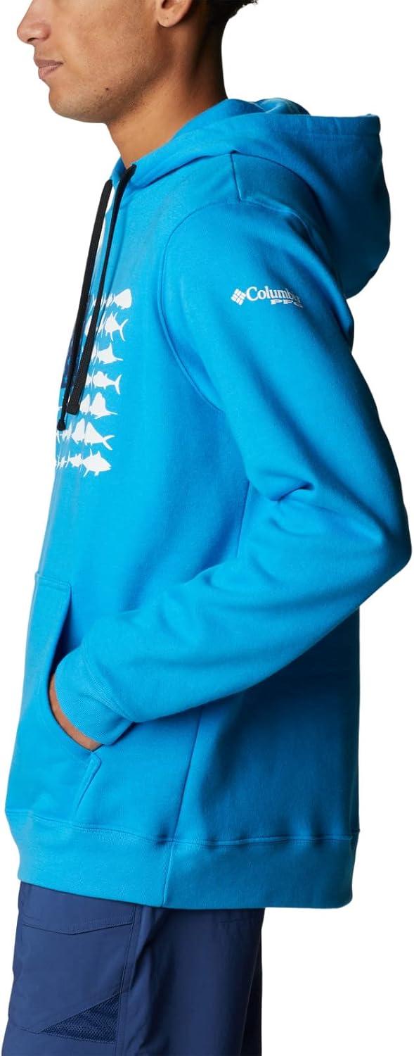imageColumbia mens Pfg Fish Flag II HoodieCompass BlueWhite Offshore Fish