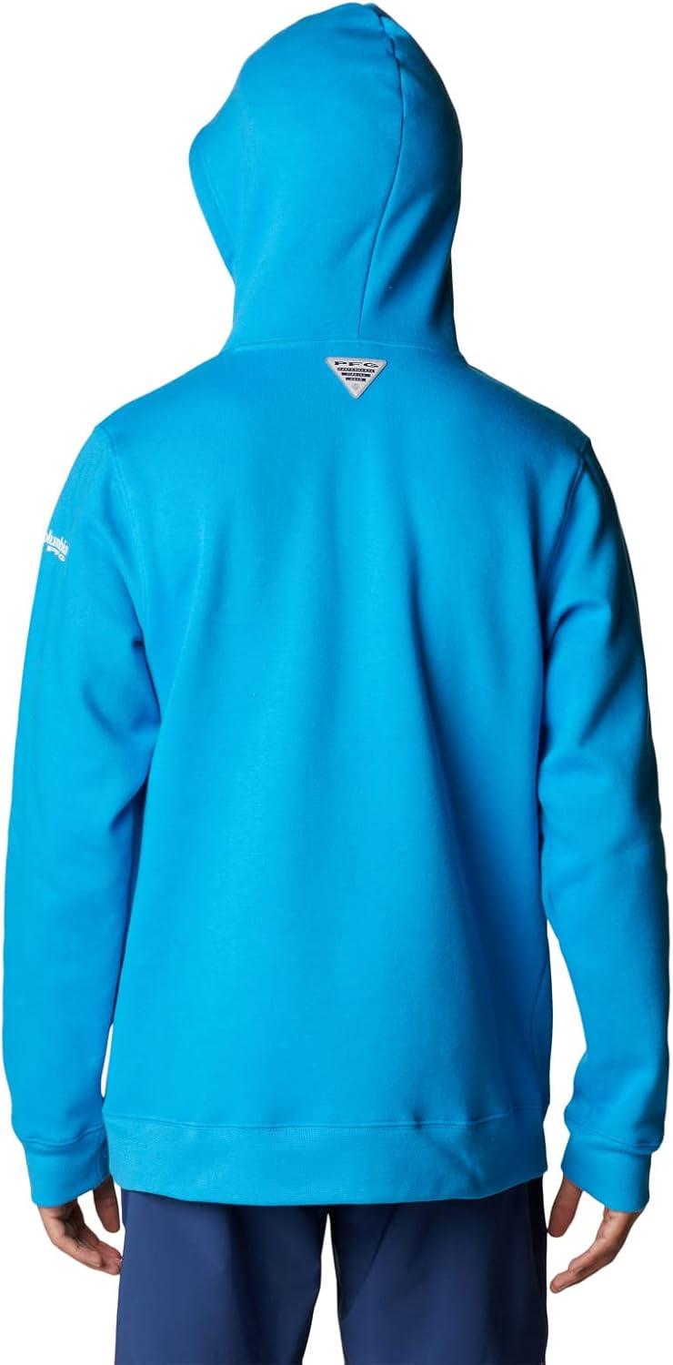 imageColumbia mens Pfg Fish Flag II HoodieCompass BlueWhite Offshore Fish