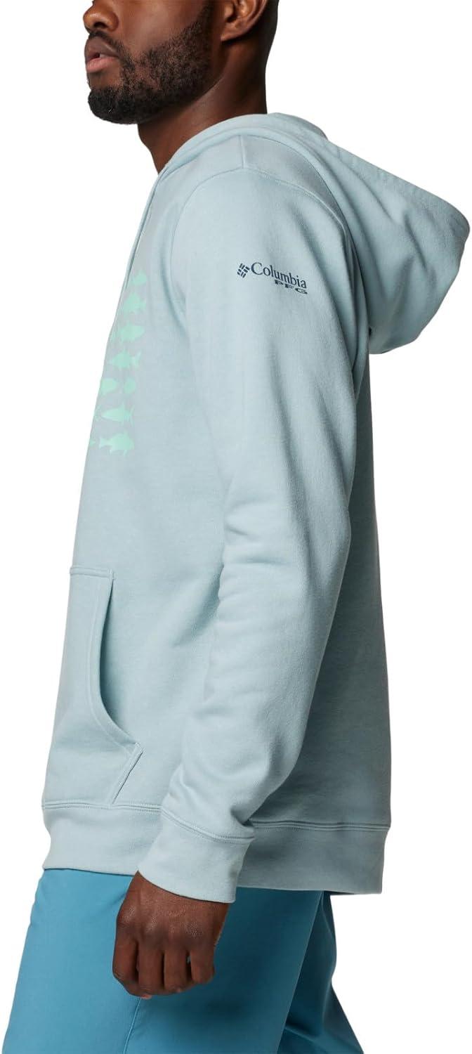 imageColumbia mens Pfg Fish Flag II HoodieCrushed BlueMint Cay Inshore Slam