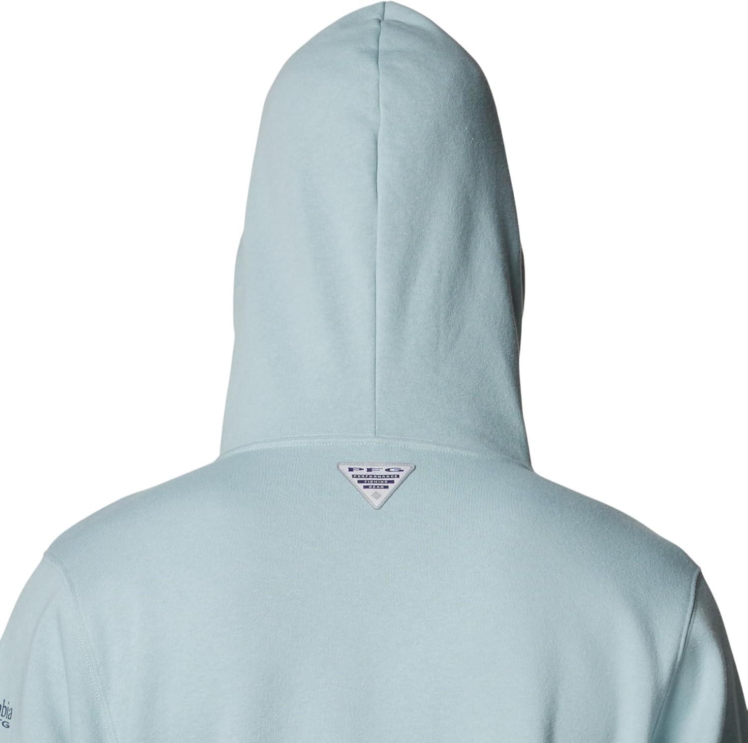 imageColumbia mens Pfg Fish Flag II HoodieCrushed BlueMint Cay Inshore Slam