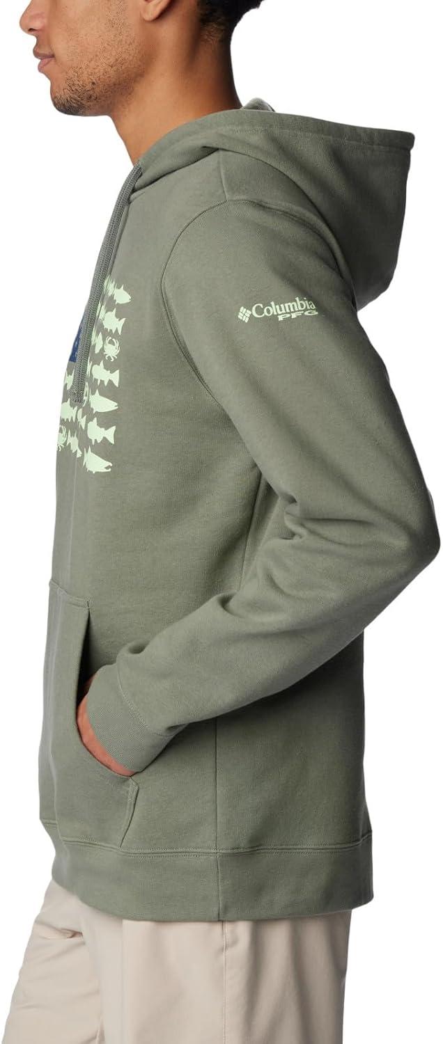 imageColumbia mens Pfg Fish Flag II HoodieCypressKey West Alaska Fish