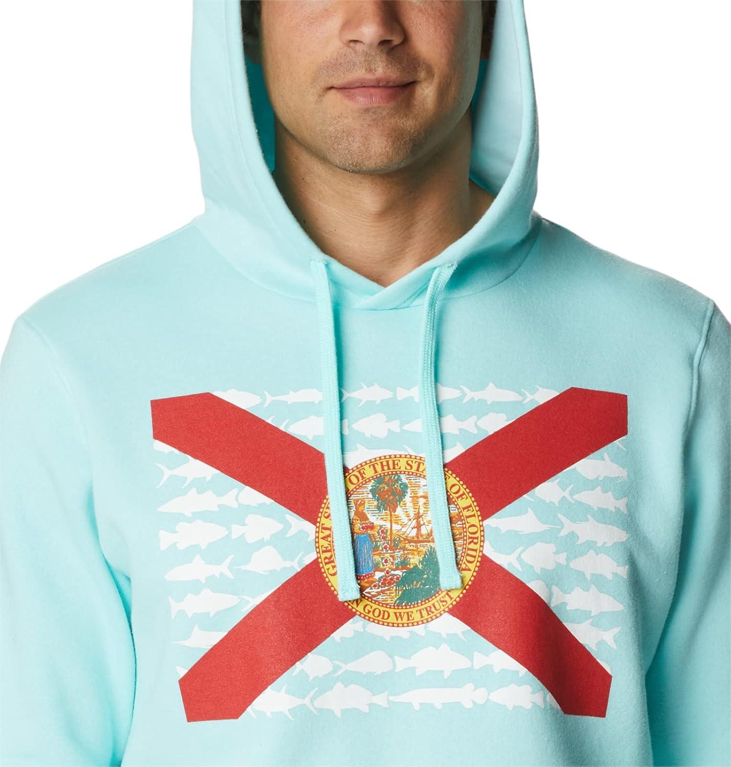 imageColumbia mens Pfg Fish Flag II HoodieGulf StreamFlorida