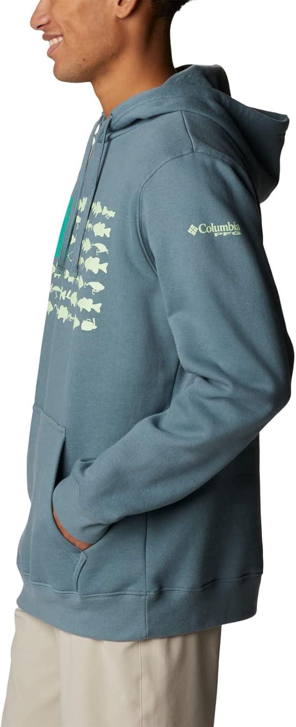 imageColumbia mens Pfg Fish Flag II HoodieMetalKey West Bass Lures