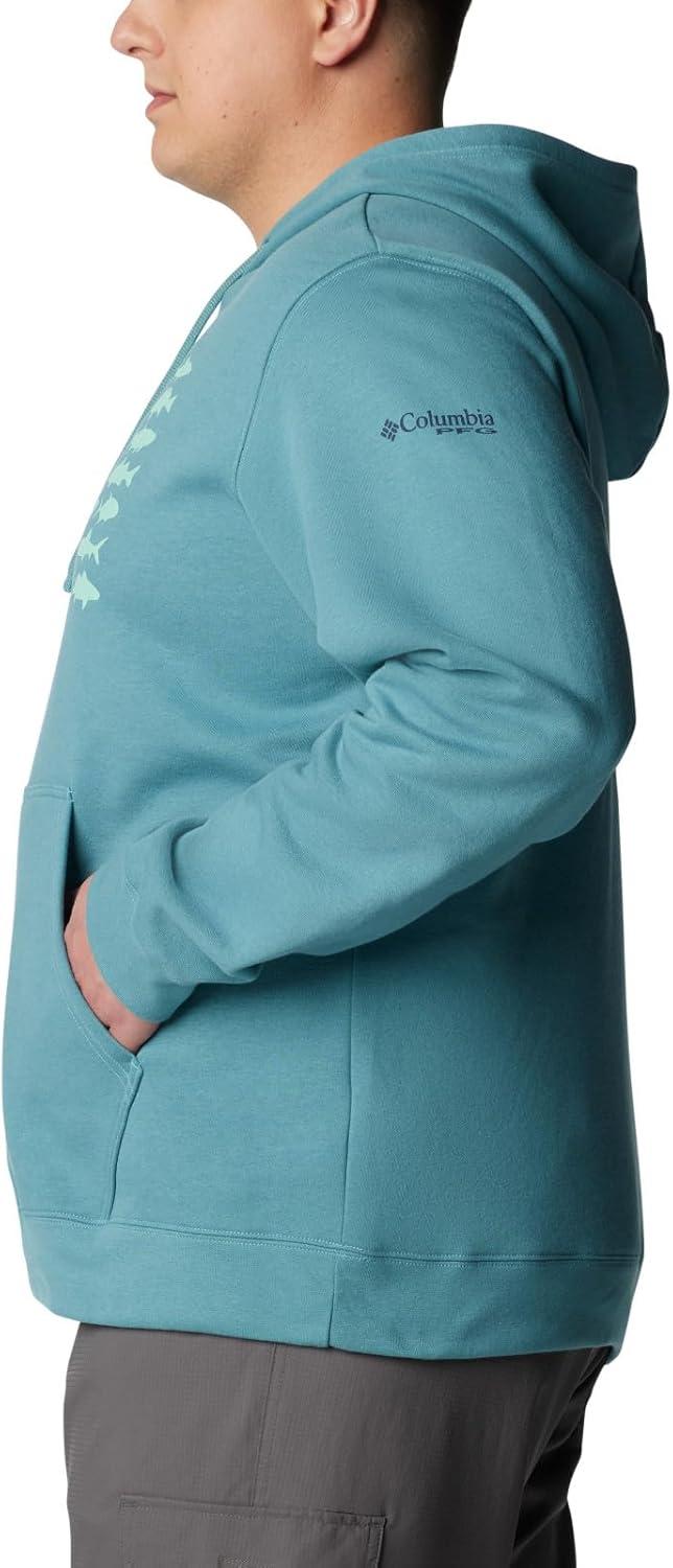 imageColumbia mens Pfg Fish Flag II HoodieTranquil TealMint Cay Inshore Fish