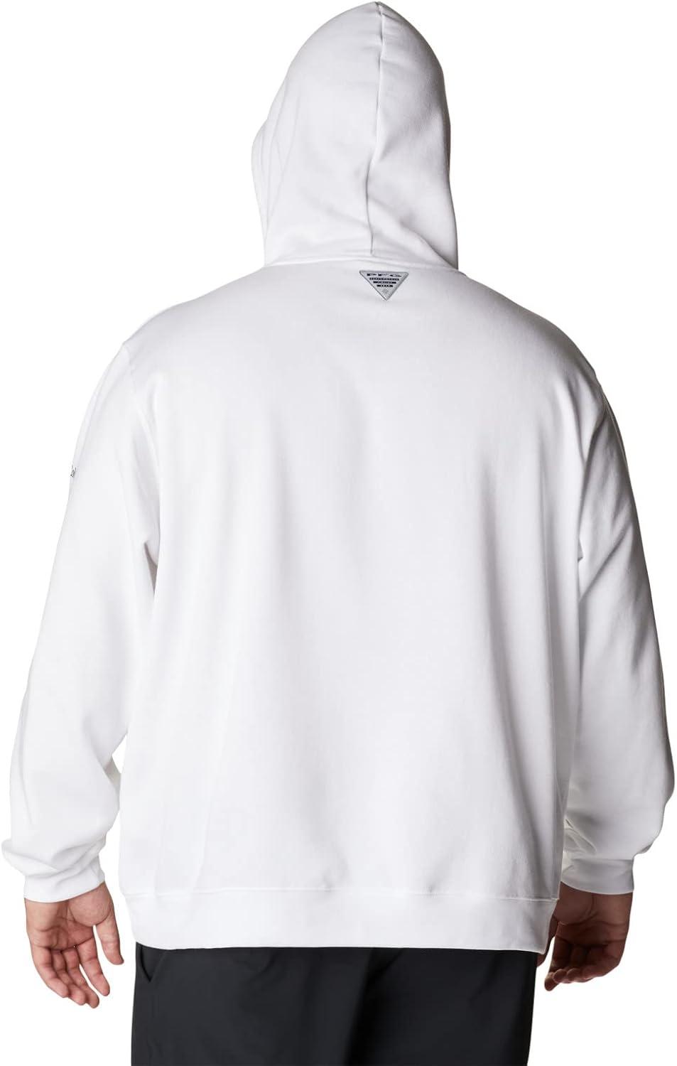 imageColumbia mens Pfg Fish Flag II HoodieWhiteRed Spark Usa