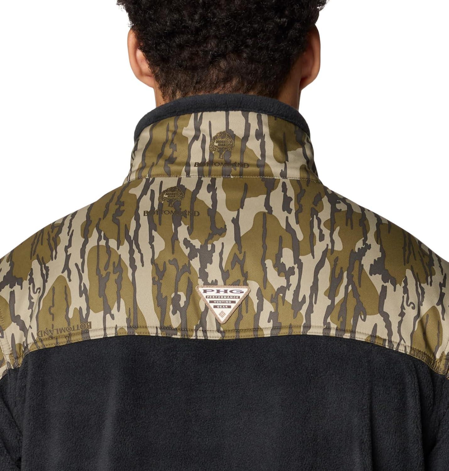 imageColumbia mens Phg Fleece Overlay II 14 ZipBlackMossy Oak Bottomland