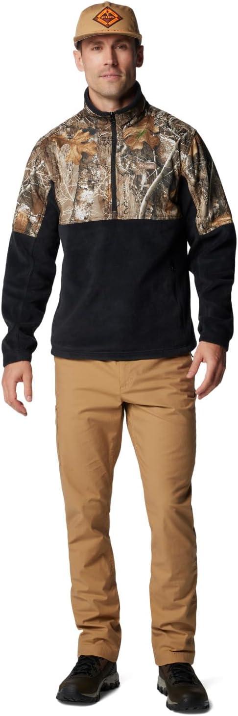 imageColumbia mens Phg Fleece Overlay II 14 ZipBlackRealtree Edge