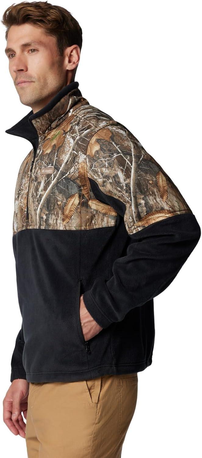 imageColumbia mens Phg Fleece Overlay II 14 ZipBlackRealtree Edge