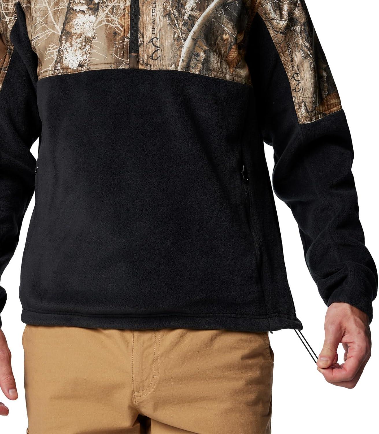 imageColumbia mens Phg Fleece Overlay II 14 ZipBlackRealtree Edge
