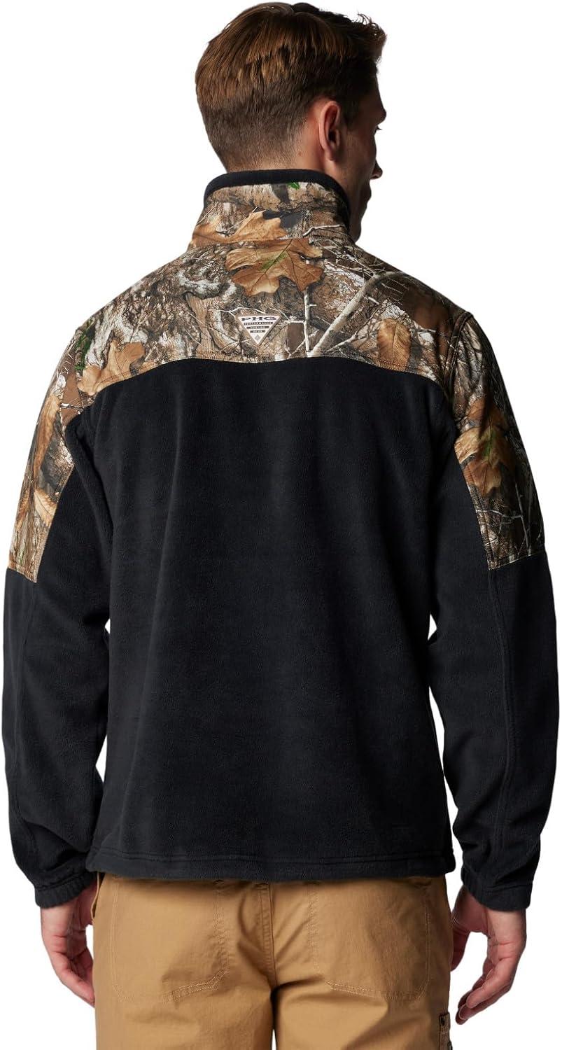 imageColumbia mens Phg Fleece Overlay II 14 ZipBlackRealtree Edge