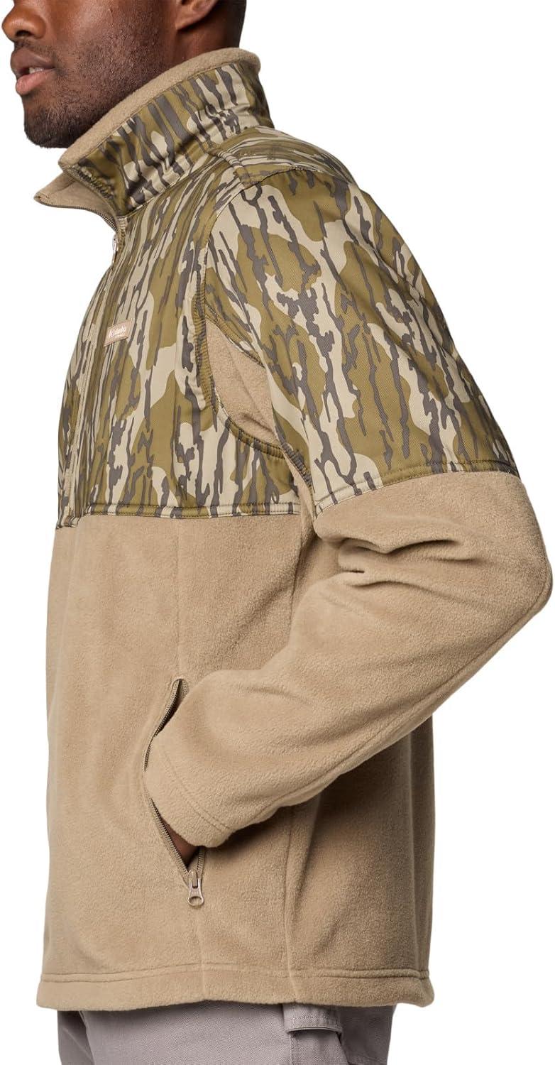 imageColumbia mens Phg Fleece Overlay II 14 ZipFlaxMossy Oak Bottomland