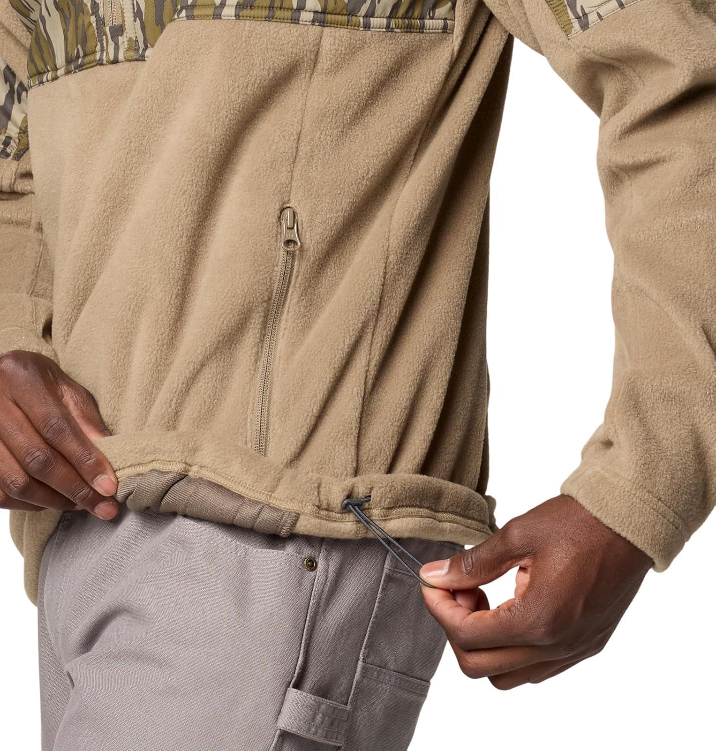 imageColumbia mens Phg Fleece Overlay II 14 ZipFlaxMossy Oak Bottomland