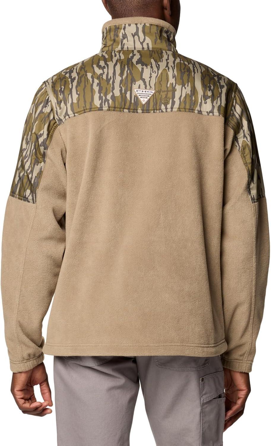 imageColumbia mens Phg Fleece Overlay II 14 ZipFlaxMossy Oak Bottomland