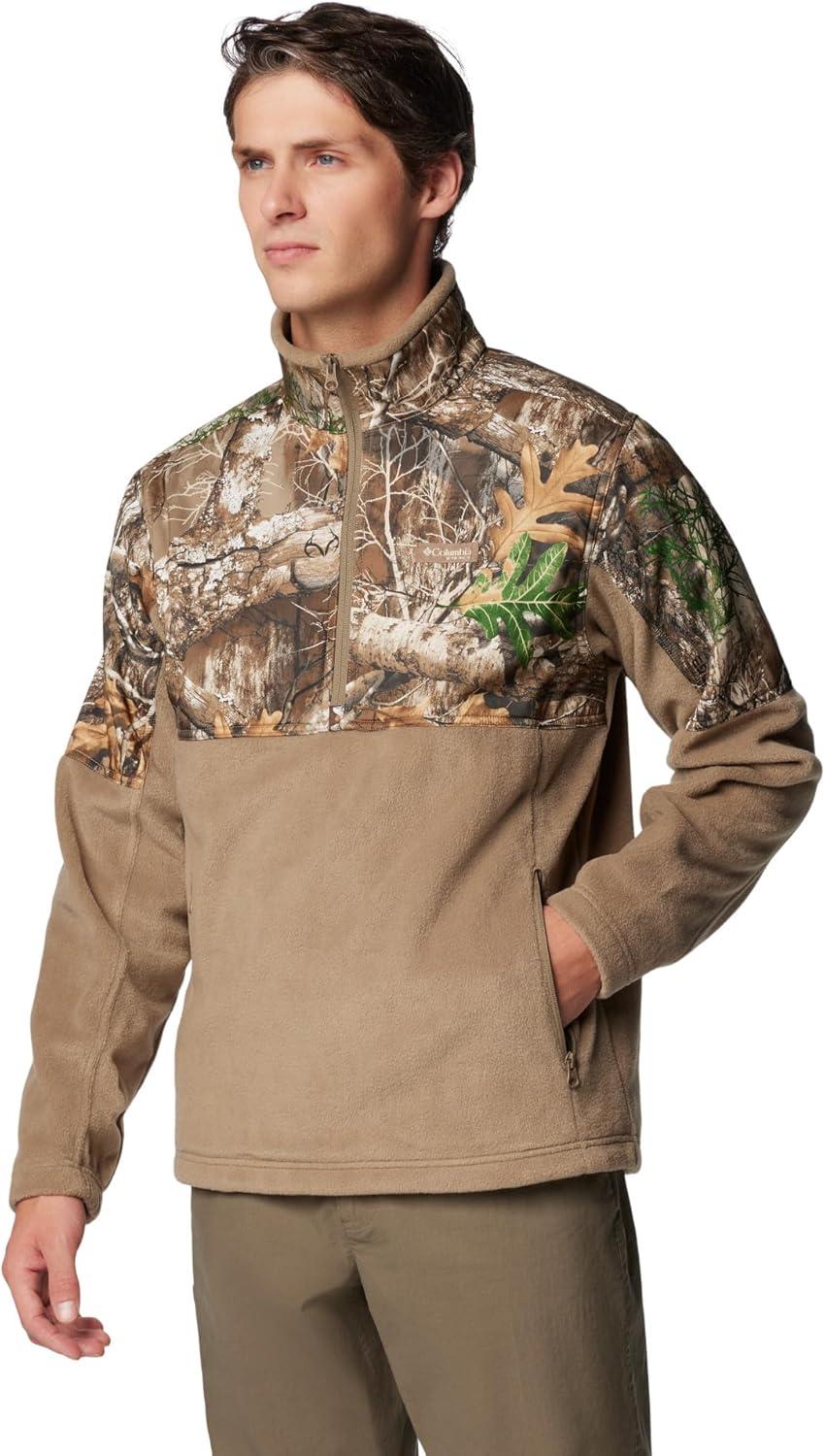imageColumbia mens Phg Fleece Overlay II 14 ZipFlaxRealtree Edge