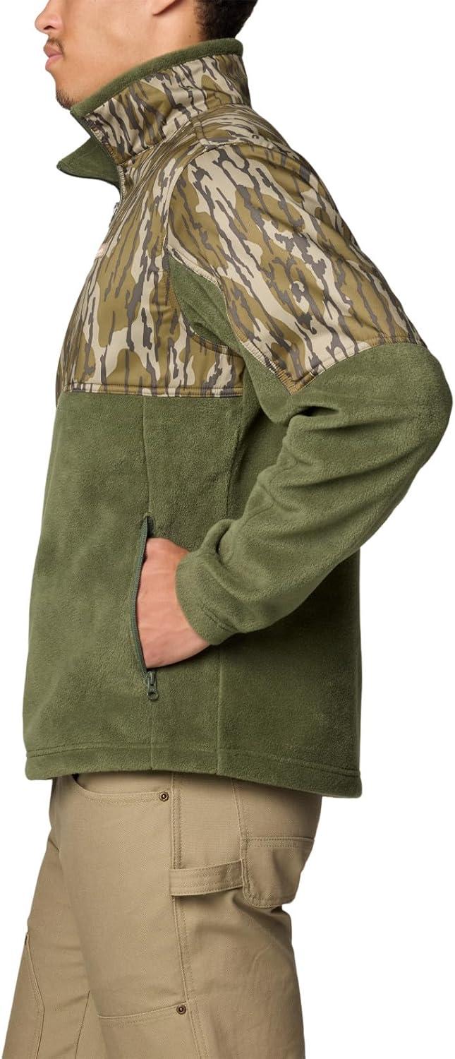 imageColumbia mens Phg Fleece Overlay II 14 ZipSurplus GreenMossy Oak Bottomland