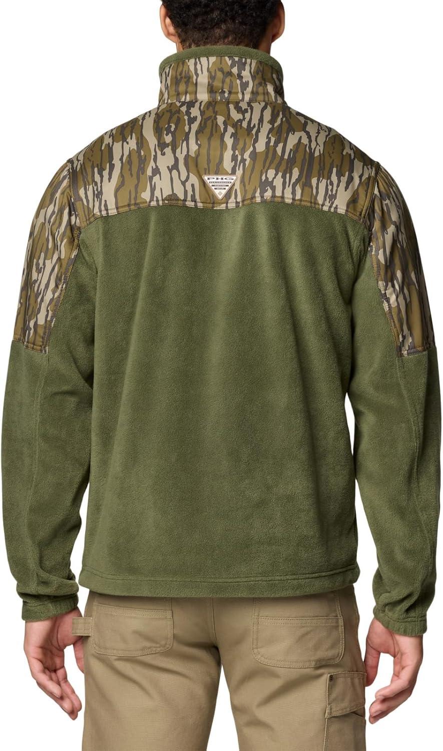 imageColumbia mens Phg Fleece Overlay II 14 ZipSurplus GreenMossy Oak Bottomland