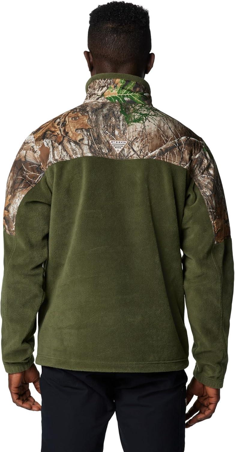 imageColumbia mens Phg Fleece Overlay II 14 ZipSurplus GreenRealtree Edge