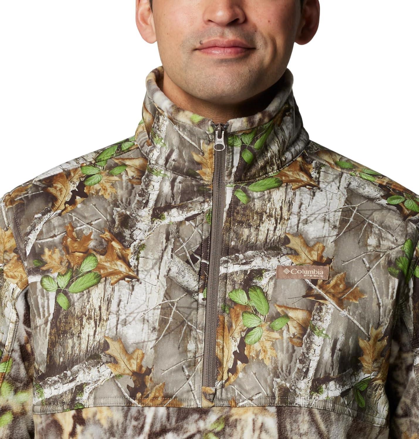 imageColumbia mens Phg Fleece Overlay II 14 ZipTimberwoods CamoTimberwoods Camo