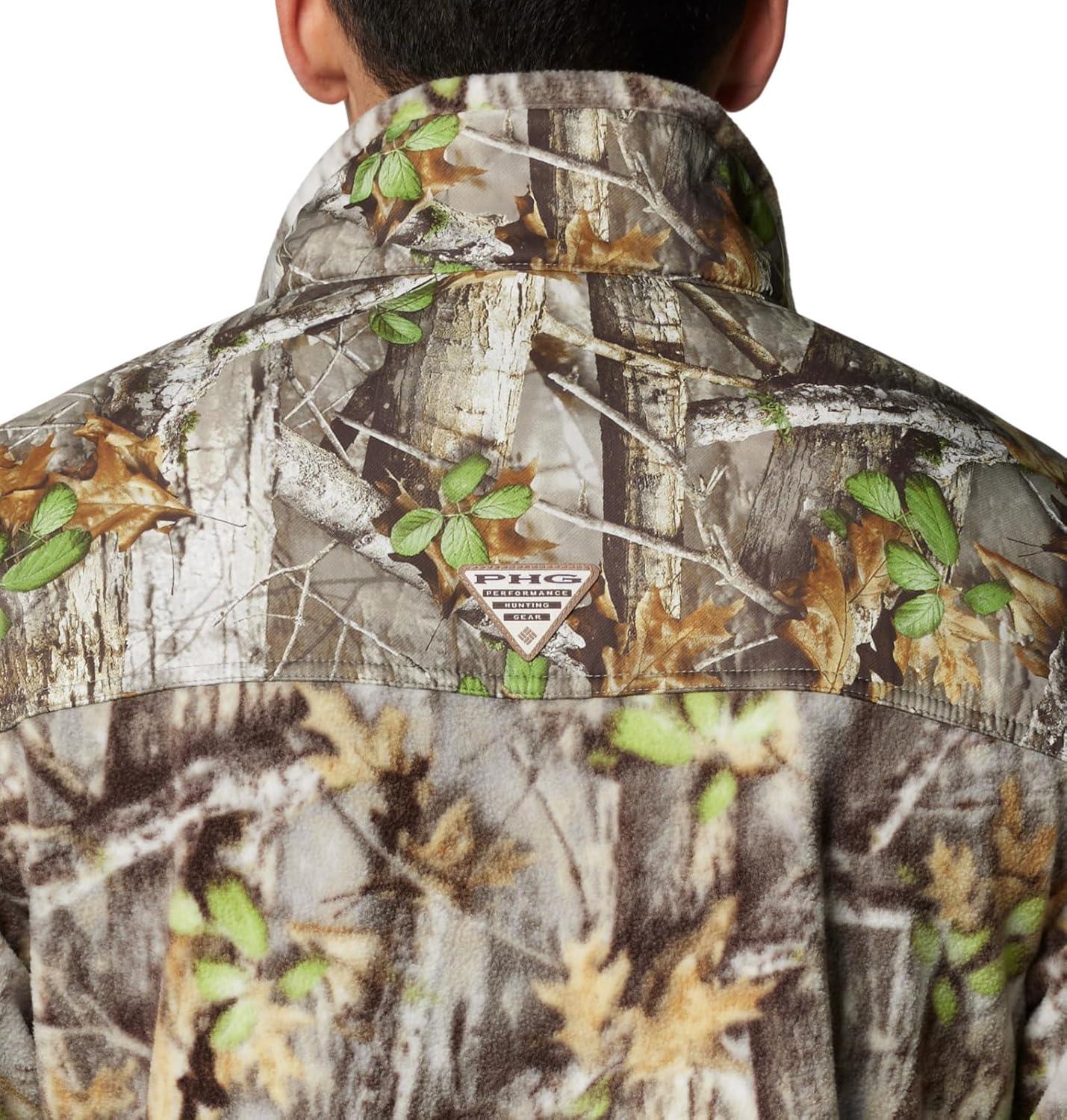 imageColumbia mens Phg Fleece Overlay II 14 ZipTimberwoods CamoTimberwoods Camo