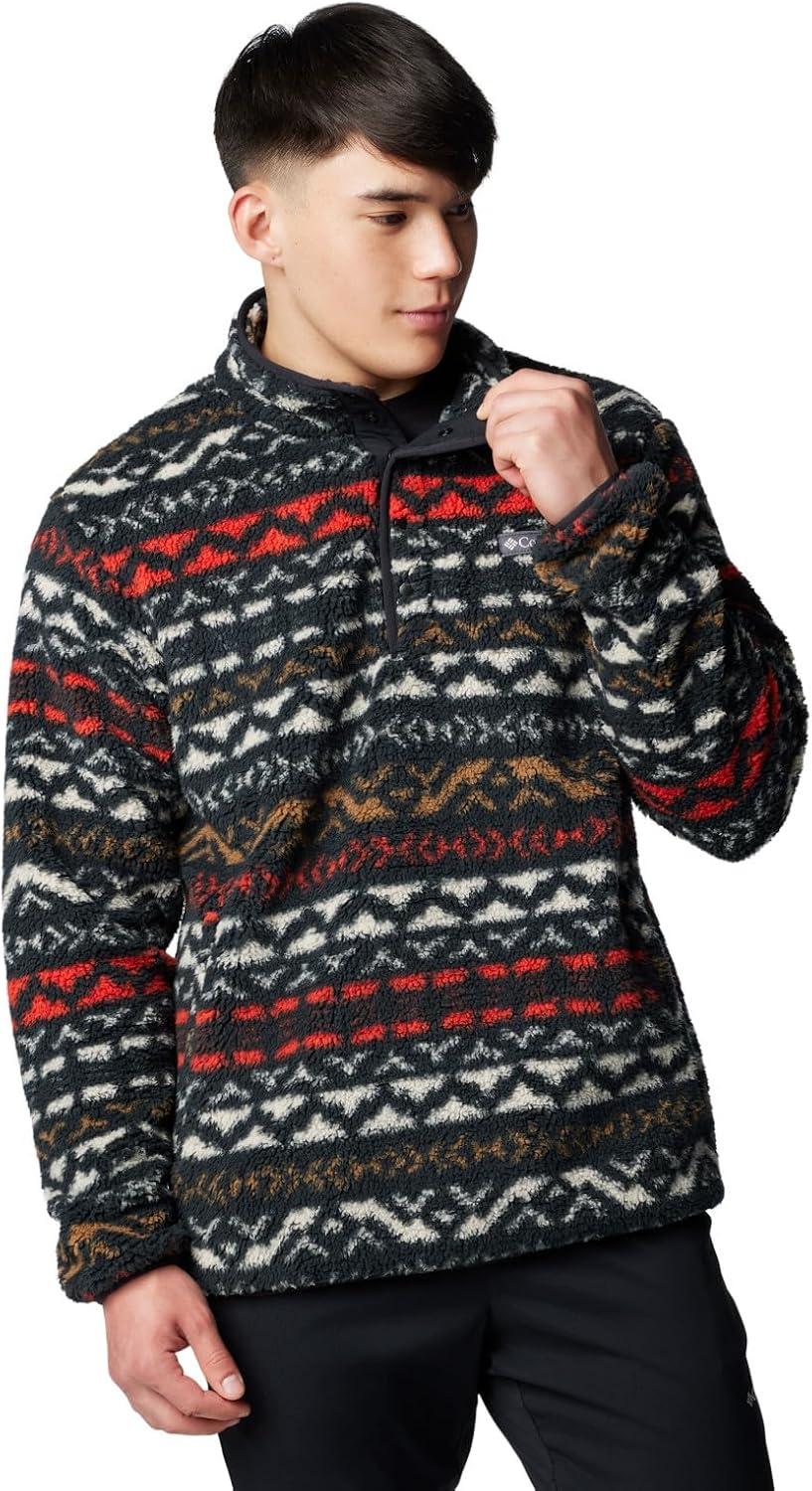 imageColumbia mens Rugged Ridge Half Snap FleeceBlack Madras Multi