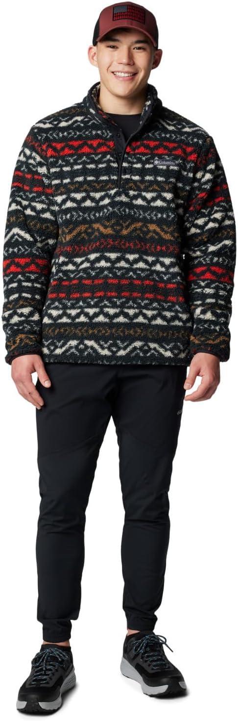 imageColumbia mens Rugged Ridge Half Snap FleeceBlack Madras Multi