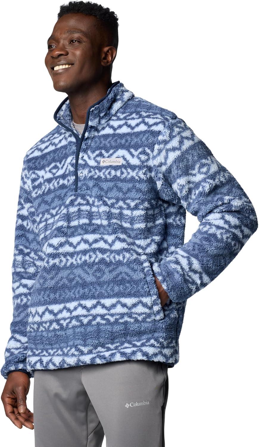 imageColumbia mens Rugged Ridge Half Snap FleeceDark Mountain Madras Multi