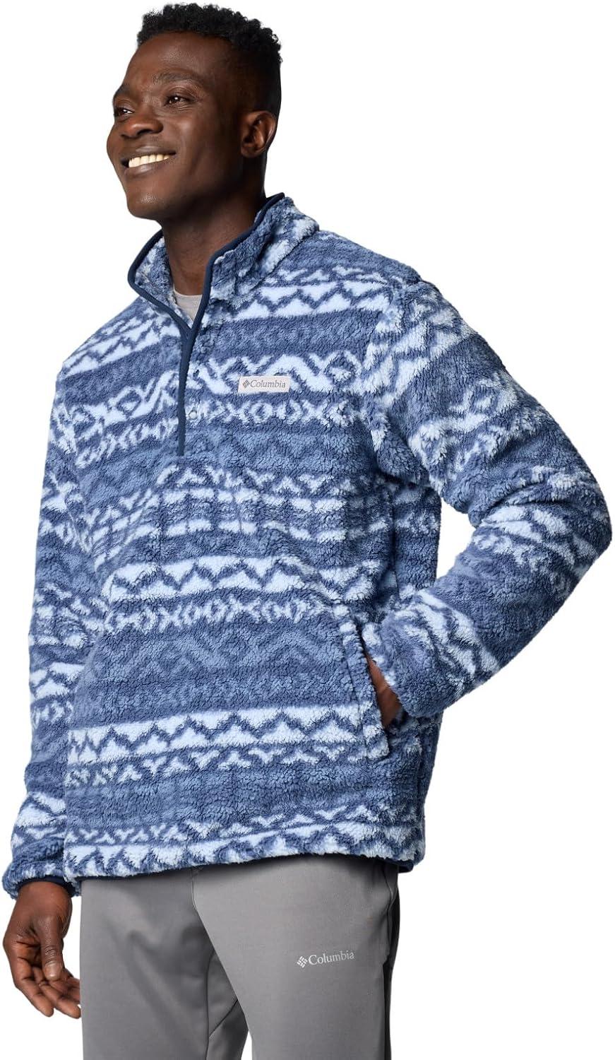 imageColumbia mens Rugged Ridge Half Snap FleeceDark Mountain Madras Multi