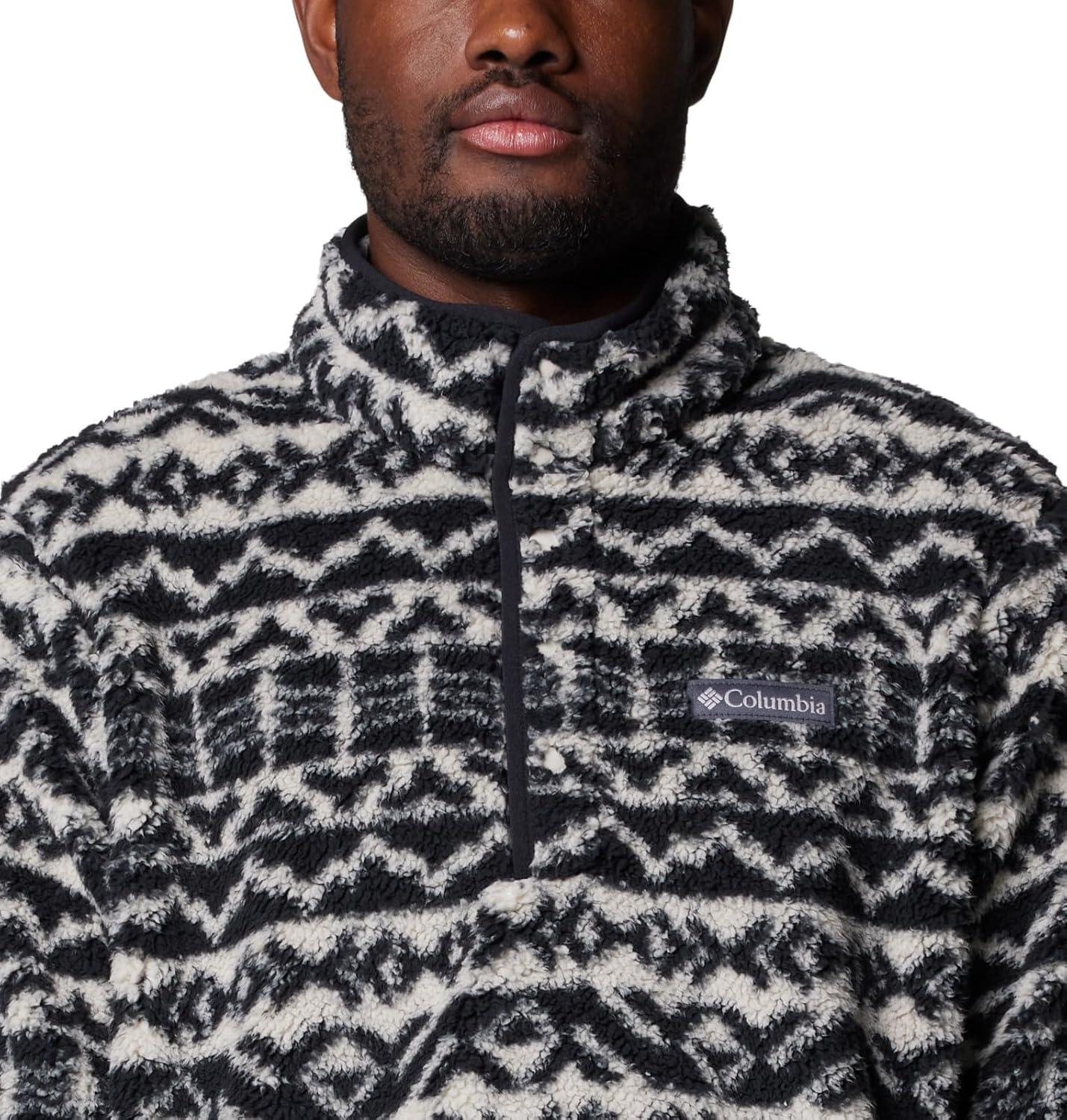 imageColumbia mens Rugged Ridge Half Snap FleeceDark Stone Madras Tonal
