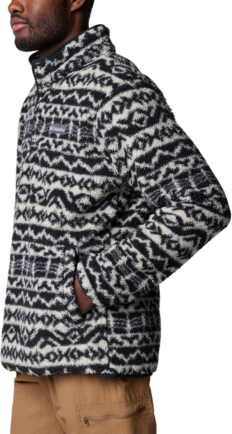 imageColumbia mens Rugged Ridge Half Snap FleeceDark Stone Madras Tonal