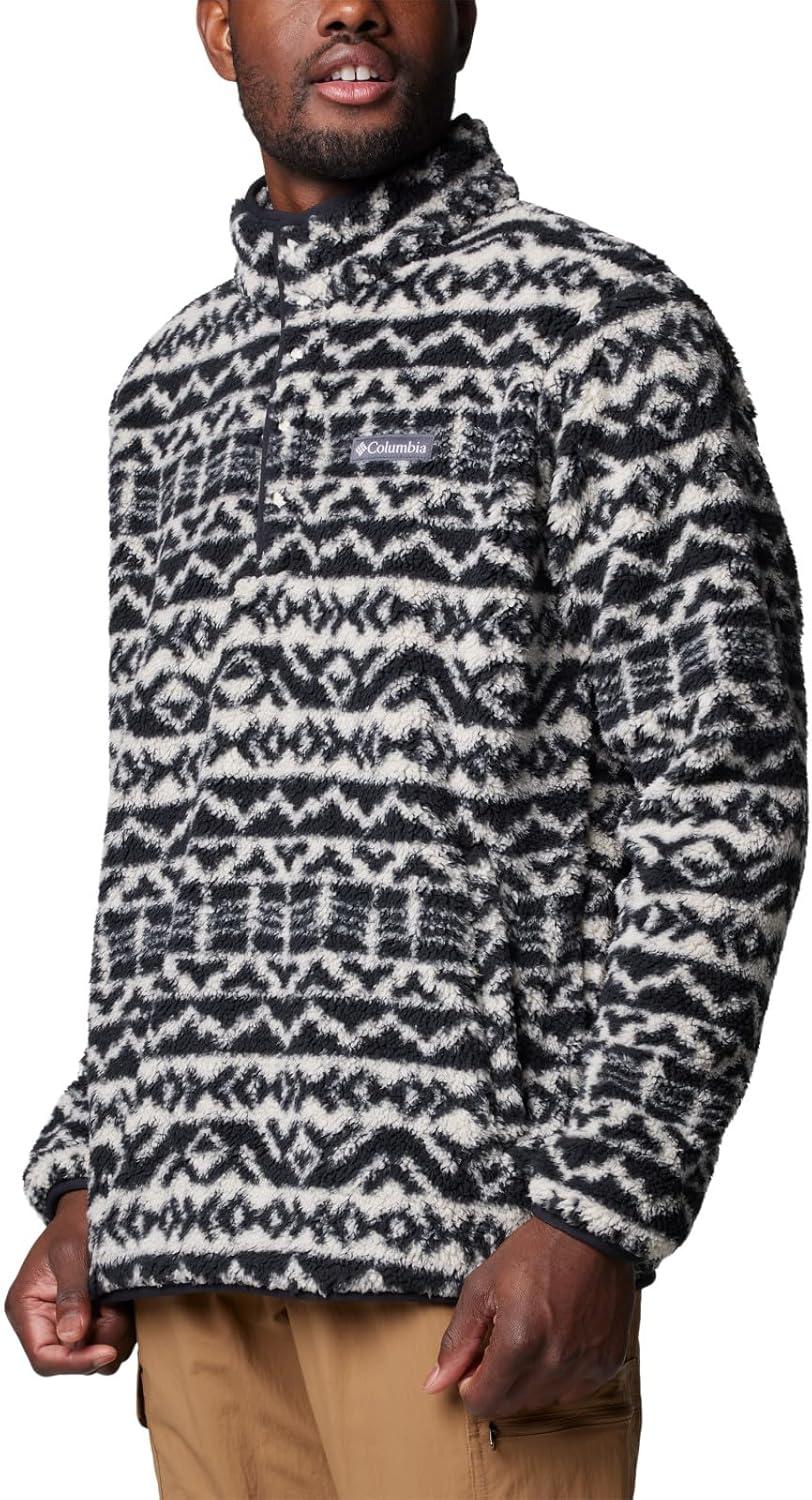 imageColumbia mens Rugged Ridge Half Snap FleeceDark Stone Madras Tonal