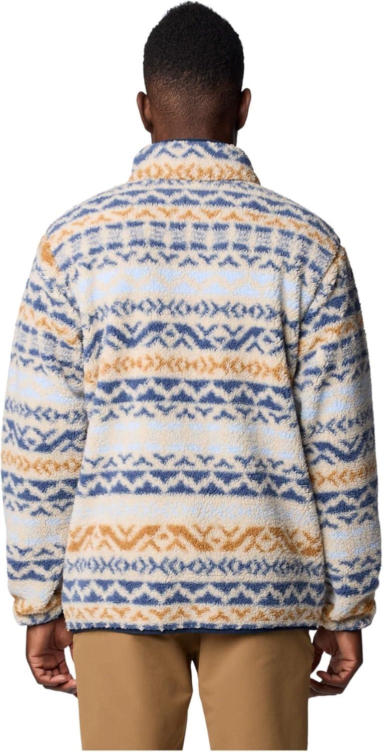 imageColumbia mens Rugged Ridge Half Snap FleeceDark StoneDark Mountain Madras Multi
