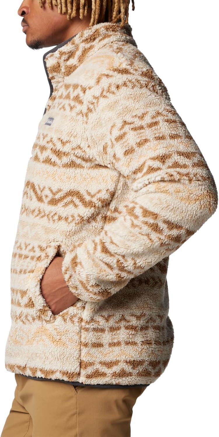 imageColumbia mens Rugged Ridge Half Snap FleeceDark StoneDelta Madras Multi