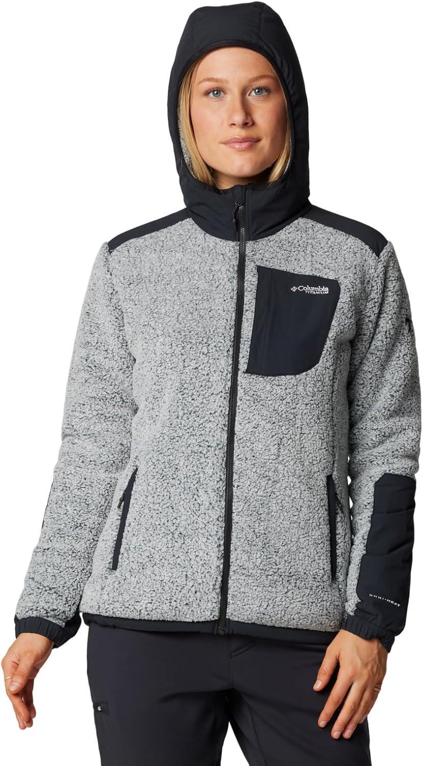 imageColumbia womens Arctic Crest Sherpa Full ZipWhiteBlack