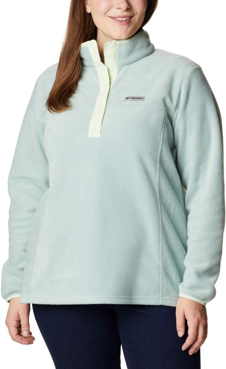 imageColumbia womens Benton Springs 12 Snap PulloverAqua ToneLight Lime