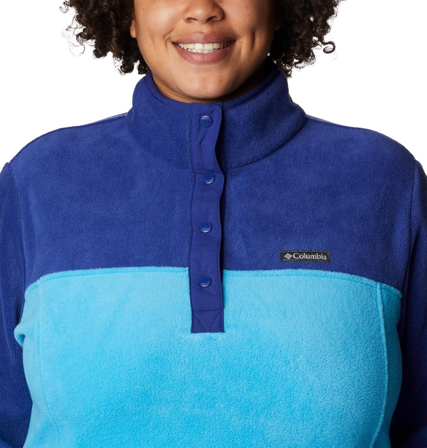 imageColumbia womens Benton Springs 12 Snap PulloverBlue ChillDark Sapphire