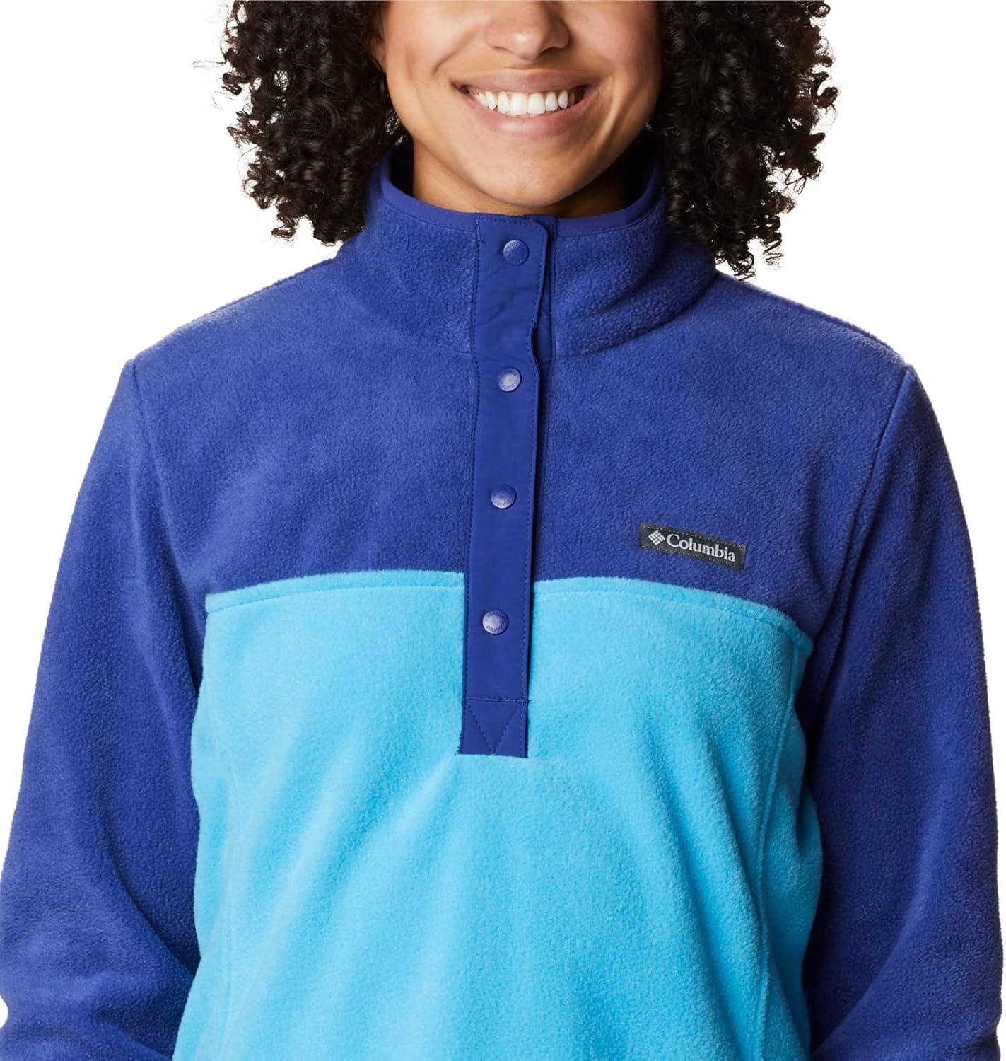 imageColumbia womens Benton Springs 12 Snap PulloverBlue ChillDark Sapphire