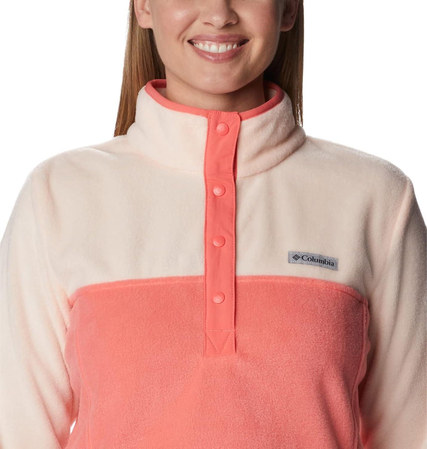 imageColumbia womens Benton Springs 12 Snap PulloverBlush PinkPeach Blossom