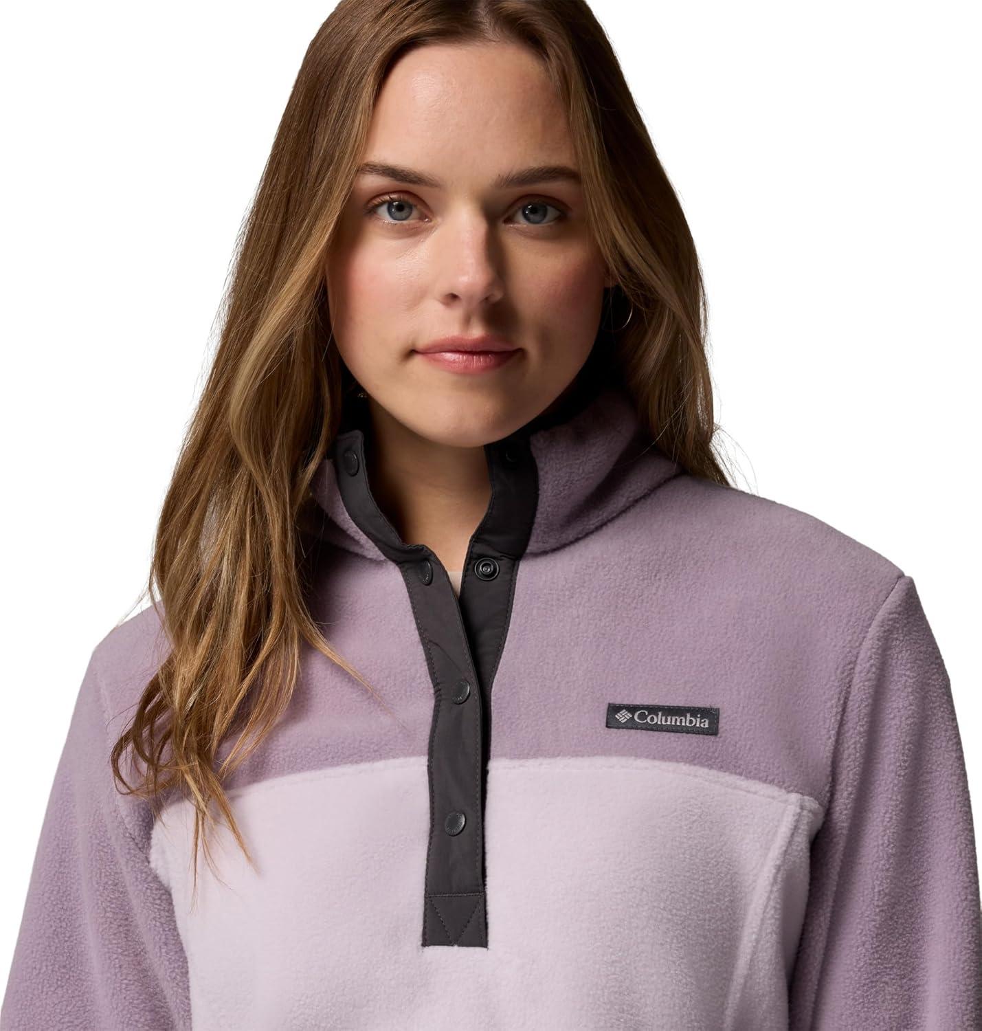 imageColumbia womens Benton Springs 12 Snap PulloverLavender PearlShale PurpleShark