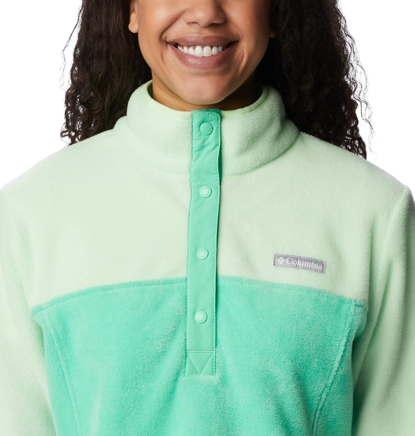 imageColumbia womens Benton Springs 12 Snap PulloverLight JadeKey West