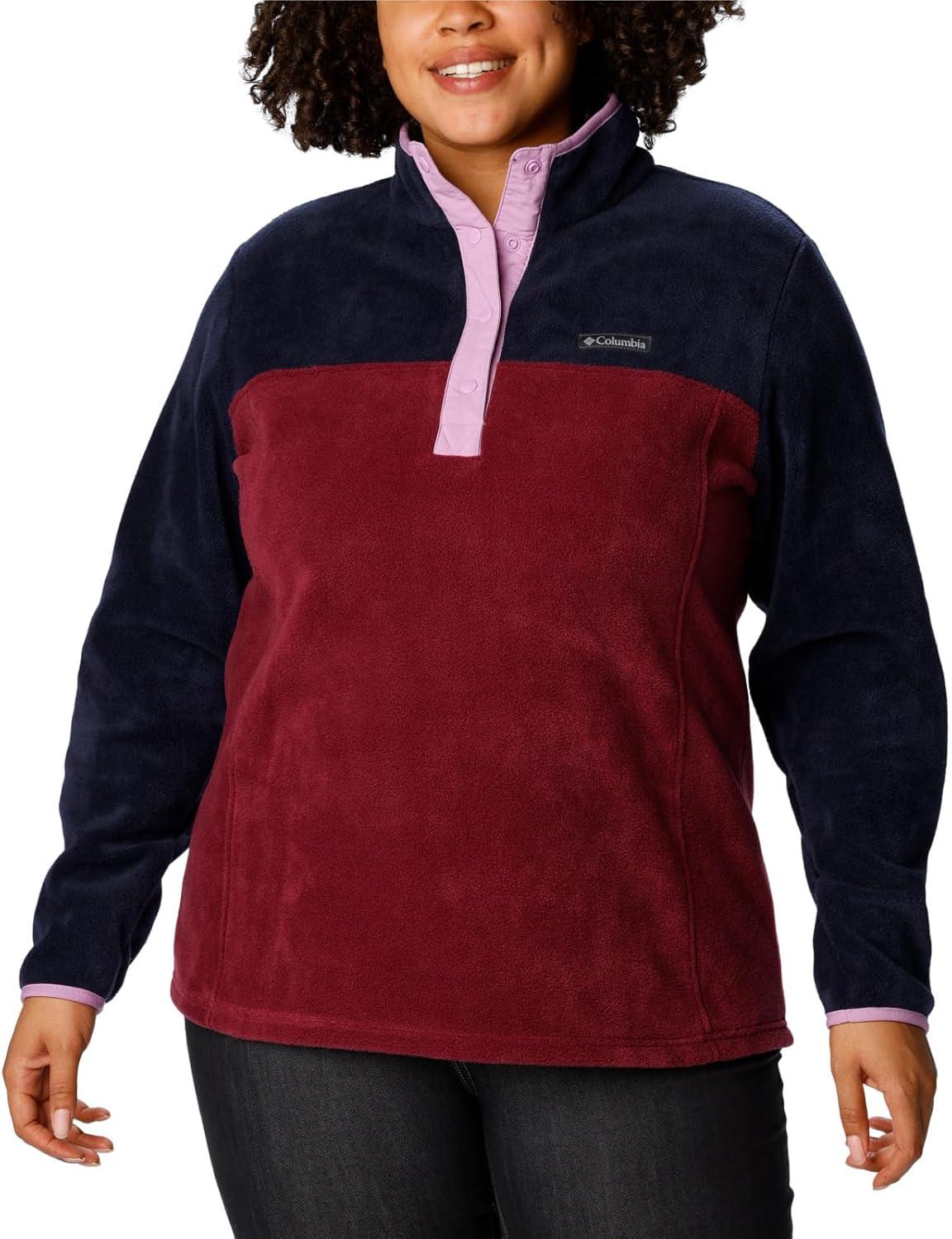 imageColumbia womens Benton Springs 12 Snap PulloverMarionberryDark NocturnalGumdrop