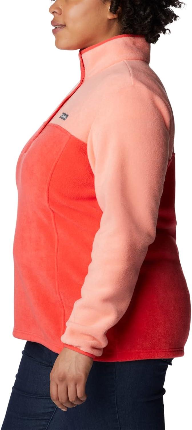 imageColumbia womens Benton Springs 12 Snap PulloverRed HibiscusCoral Reef